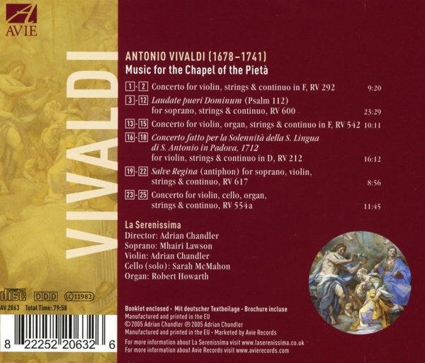 Music For The Chapel Of The Pieta 1