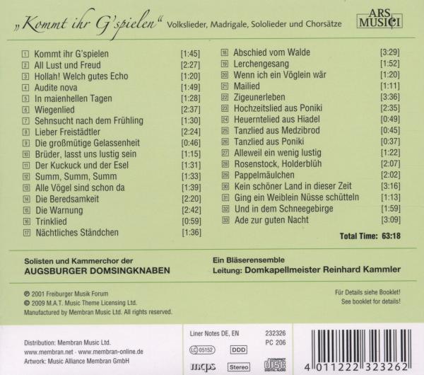 Kommt Ihr Gspielen 1