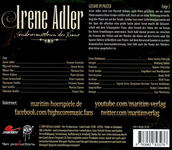 Irene Adler 02-Gefahr Im Prater 1