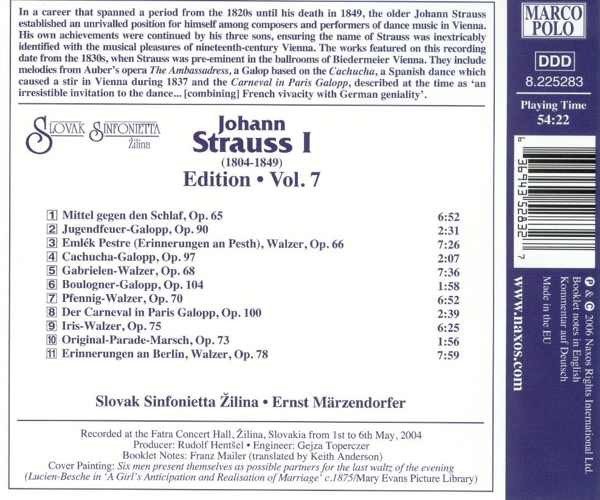 Johann Strauss I Edition Vol.7 1