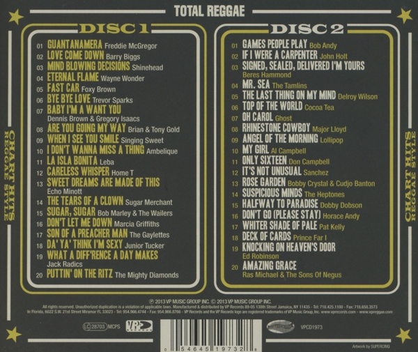 Total Reggae - Charts Hits Reggae Style (2CD) 1