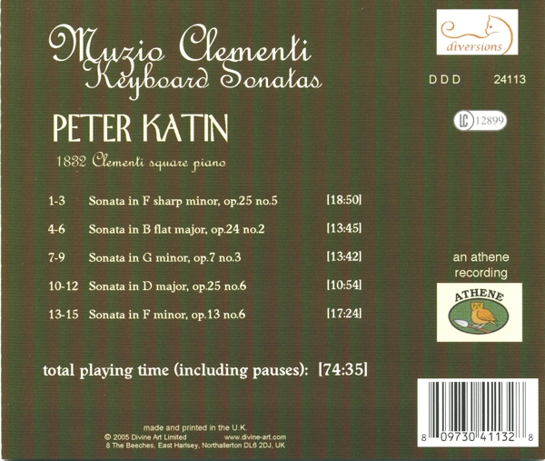 Clementi On Clementi-Piano Sonatas 1