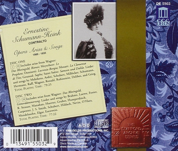 STANF.ARCH.:SCHUMANN-HEINK 1