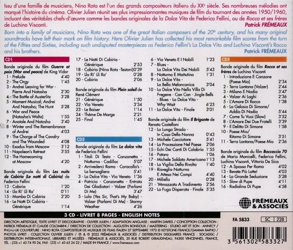 Bandes Originales De Films 1956-1961 1