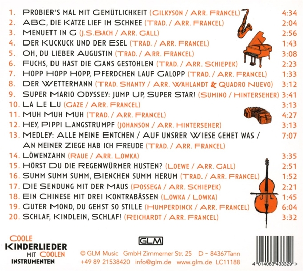 Coole Kinderlieder mit coolen Instrumenten (Digi) 1