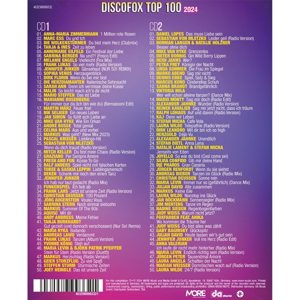 Discofox Top 100 2024 1