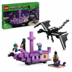 LEGO - 21264 Minecraft The Ender Dragon and the End Ship, Construction Toy