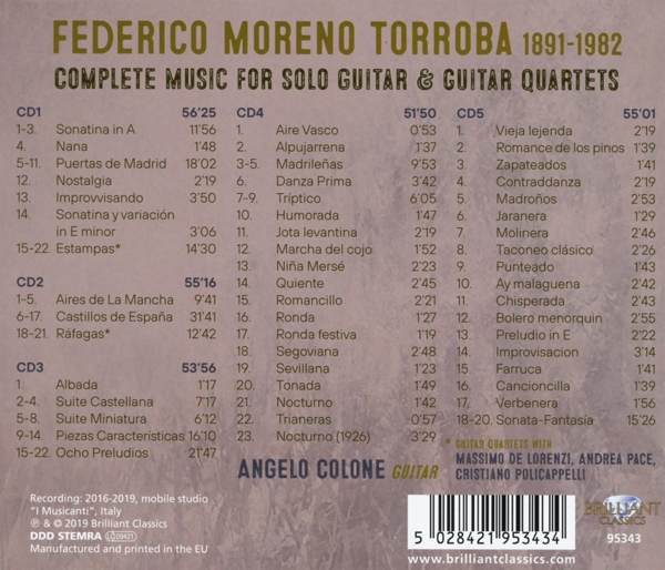 Moreno-Torroba:Complete Music For Solo 1