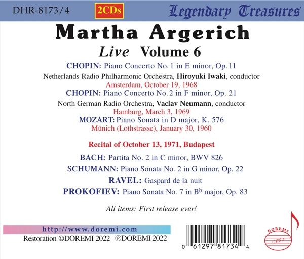 Martha Argerich: Live, Vol.6 1