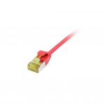 Synergy 21 Kabel, Dosen, Etc. - Patchkabel RJ45, CAT6A 500Mhz, 5m, rot, U/FTP, slimline rund d 3,8mm, TPE/LSZH(Superflex), AWG32, mit CAT7 Rohkabel, Synergy 21