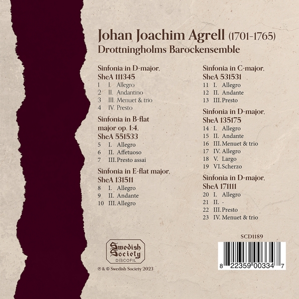 Johan Joachim Agrell-6 Works for Orchestra 1