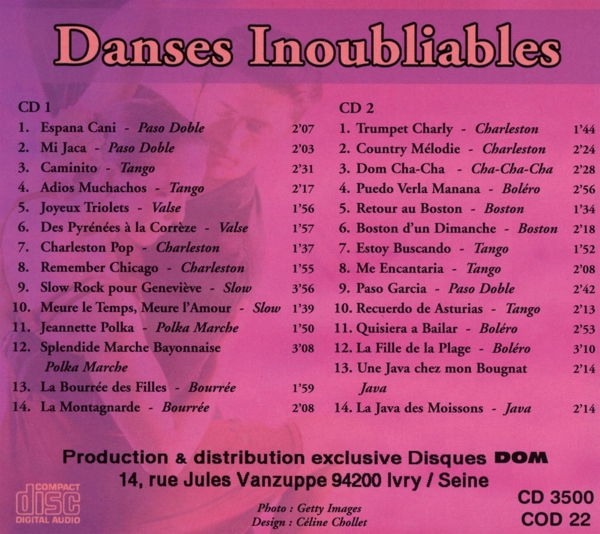 Danses Inoubliables 1