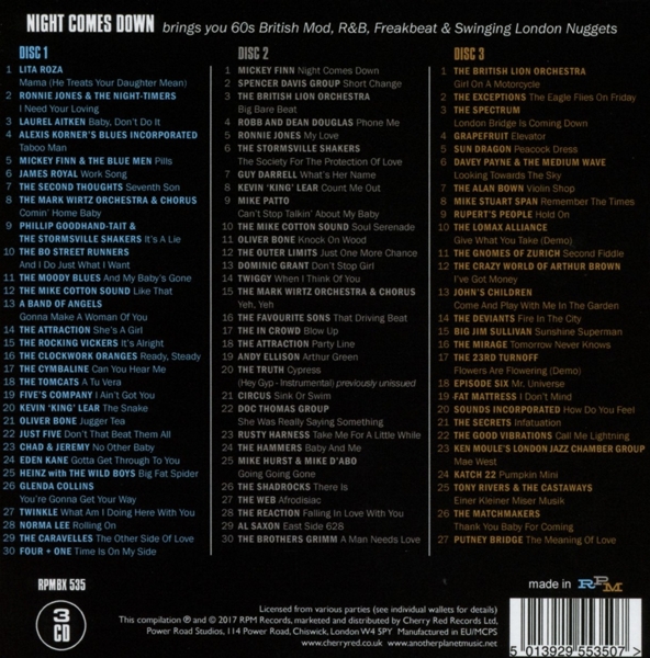 Night Comes Down-60\'s British Mod, R&B, Freakbeat 2