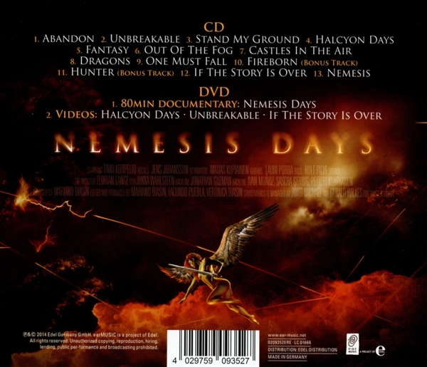 Se asemeja Feudo toda la vida Stratovarius -Nemesis Days -Edel:Records CD+DVD Grooves.land/Playthek