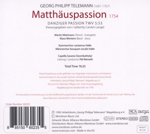 Matthäuspassion 1