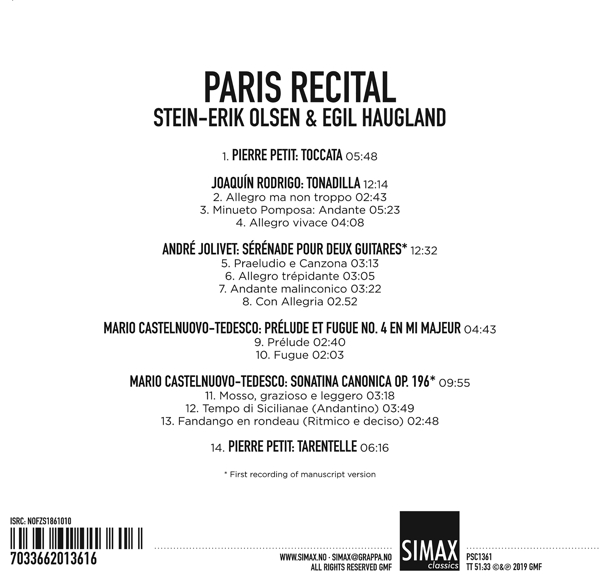 Paris Recital 1