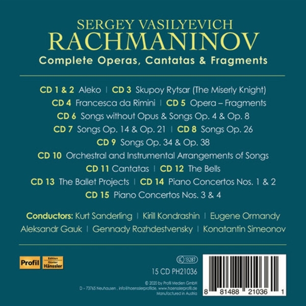 Complete Operas, Cantatas, ... 1