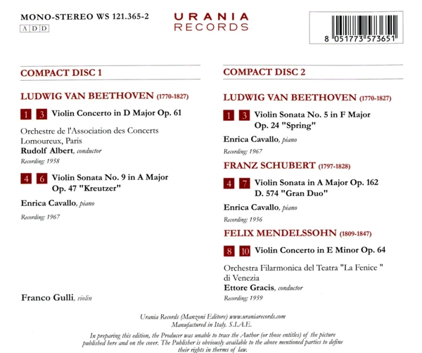 Franco Gulli, Violine 1