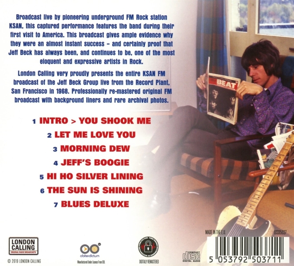 Live At The Record Plant, San Francisco 1968 1