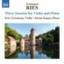 Eric Grossman / Susan Kagan - Drei Sonaten fr Violine und Klavier