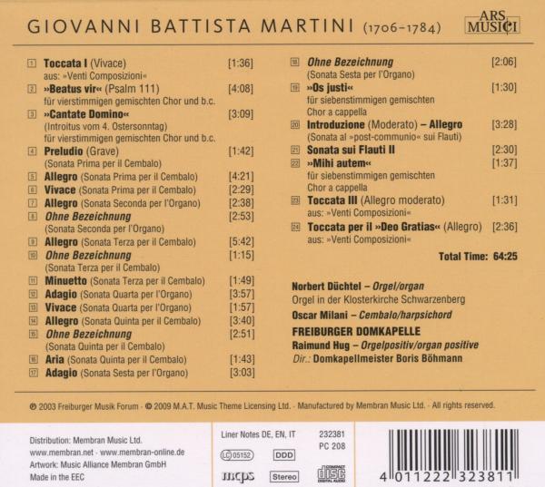 Martini: Geistliche Vokalmusik 1