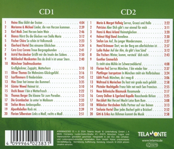 Heimatgefühle:Die größten Volksmusikhits 1