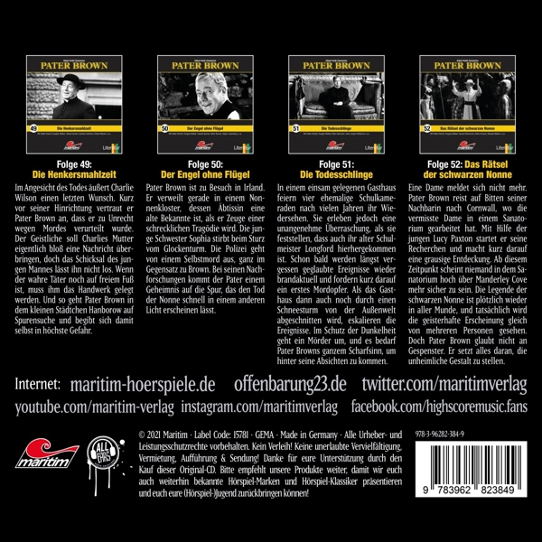 Pater Brown Box (Folge 49-52) (4CD Box) 1
