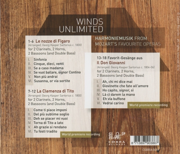 Harmoniemusik From Mozarts Fa 1