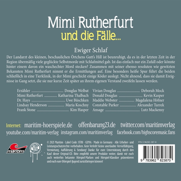 Mimi Rutherfurt 55 - Ewiger Schlaf 1