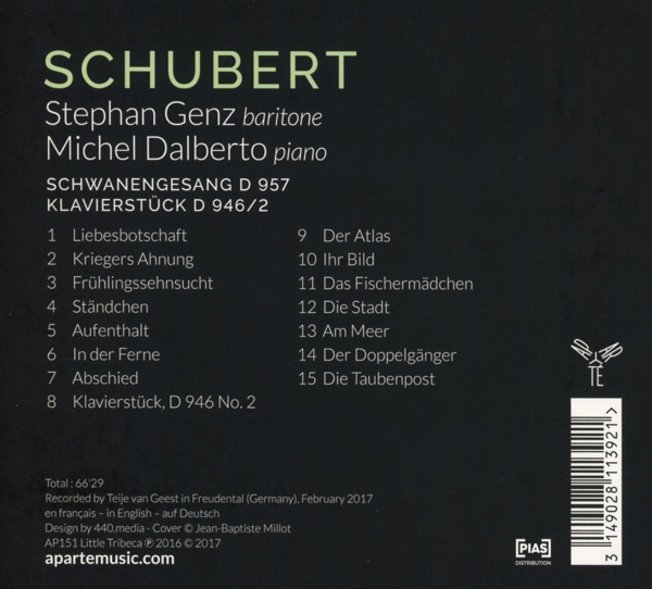 Schwanengesang/ Klavierstücke 1