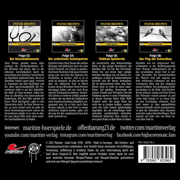 Pater Brown Box (Folge 53-56) (4CD Box) 1