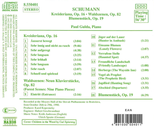 Kreisleriana/ Waldszenen/ + 1