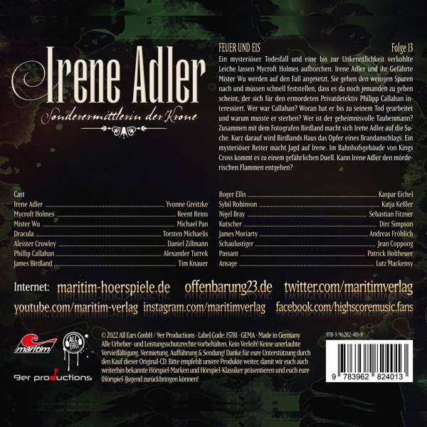Irene Adler 13-Feuer Und Eis 1