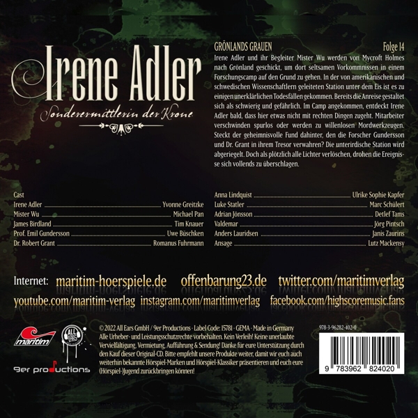 Irene Adler 14-Grönlands Grauen 1