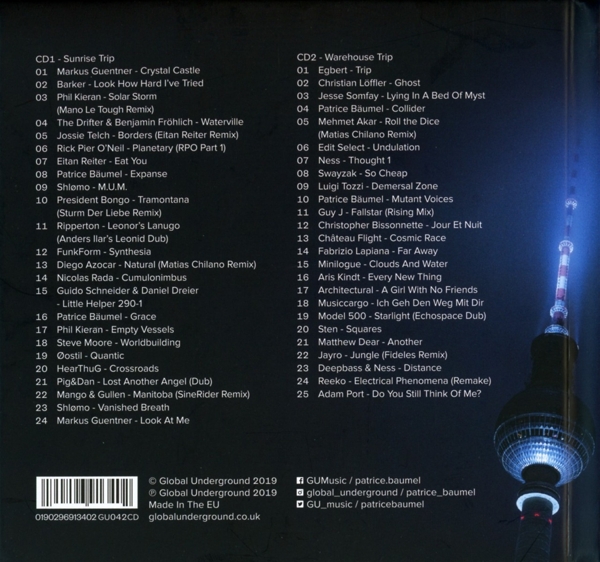 Global Underground #42:Patrice Bäumel - Berlin 1