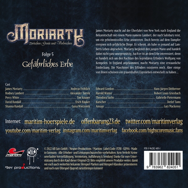 Moriarty 05-Gefährliches Erbe 1