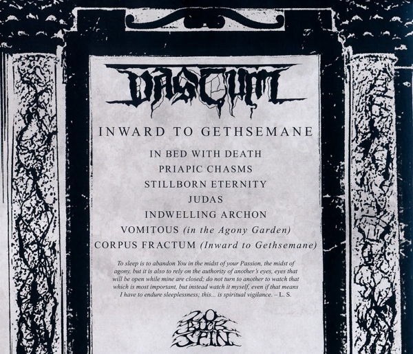 Inward To Gethsemane (Jewel Case) 1