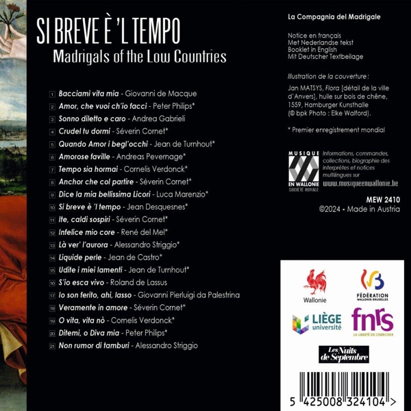 Si Breve é \'l Tempo - Madrigals of the Low Countri 1