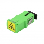 Synergy 21 Kabel, Dosen, Etc. - LWL-Kupplung,SC(APC)-Buchse/SC(APC)-Buchse(Laserschutzverschluss), 9/125u Singlemode, simplex, PVC, Keramikhlse, ohne Flan