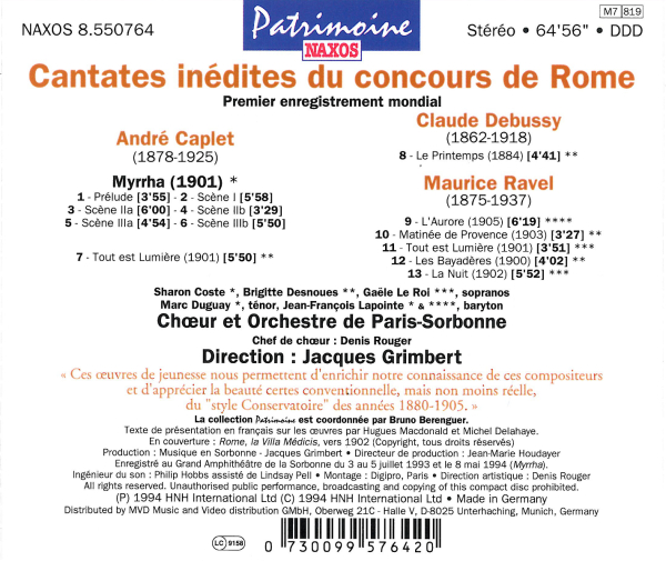 Myrrha/ Tout est lumière/ + 1