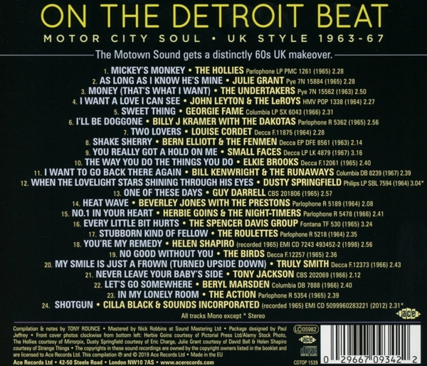 On The Detroit Beat-Motor City Soul UK Style 1