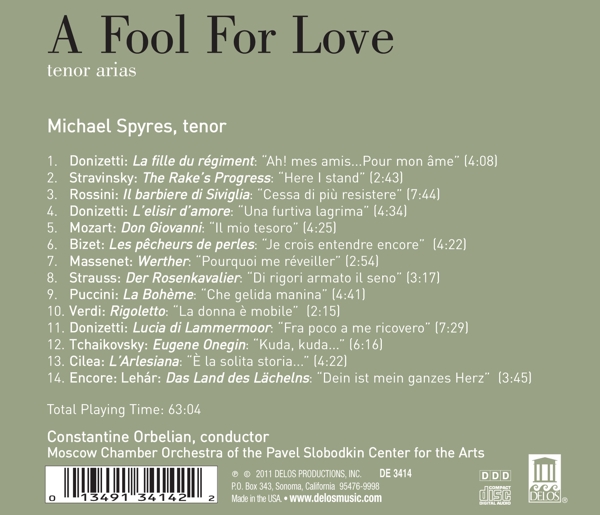 A Fool For Love-Tenor Arias 1