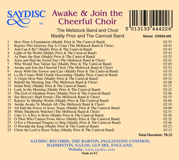 Awake & Join the Cheerful Choir 1