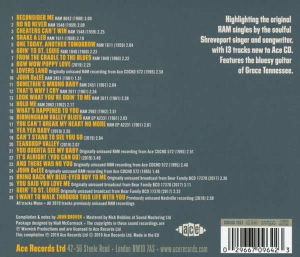 Reconsider Me-The RAM Singles & More Southern Ge 1