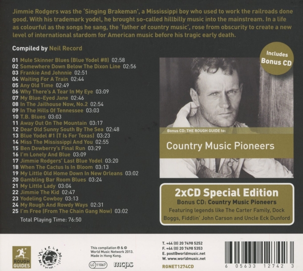 Rough Guide To Country Legends: Jimmie Rodgers 1