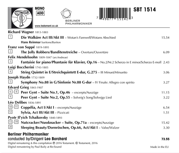 Leo Borchard-Die Telefunken-Aufnahmen 1933-1935 1