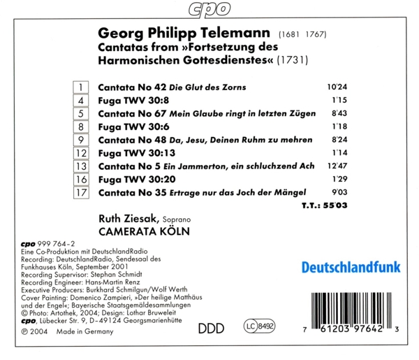 5 Kantaten aus Fortsetzung des Harmonischen 1