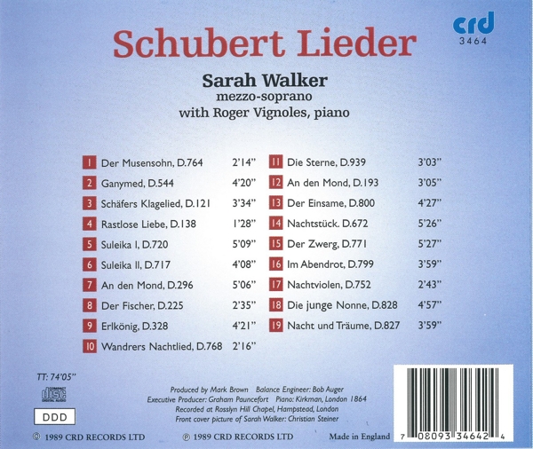 Schubert Lieder 1