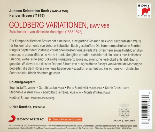 Goldberg Variationen (mit Lesung) 1