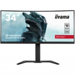 Iiyama - G-Master GCB3481WQSU-B1 - 34 Zoll 3.440 x 1.440 Pixel 180 Hz VA 21:9 Reaktionszeit 4 ms 4.000:1 Helligkeit 500 cd/m 1.500 R HDM